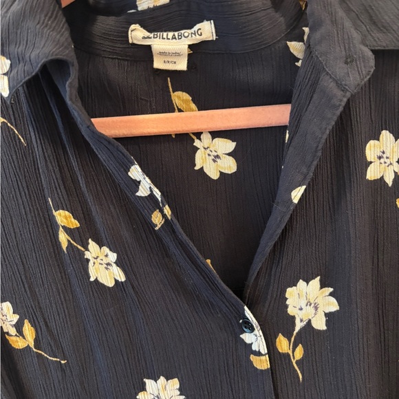 Billabong Dark Blue Floral Dress - Picture 2 of 2